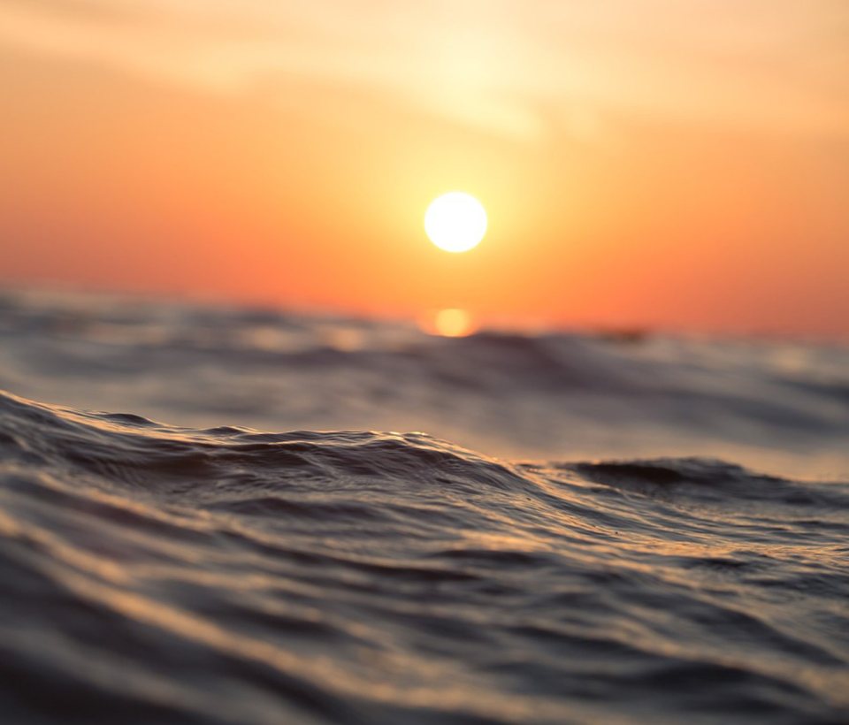 Sunset over the sea at Murter