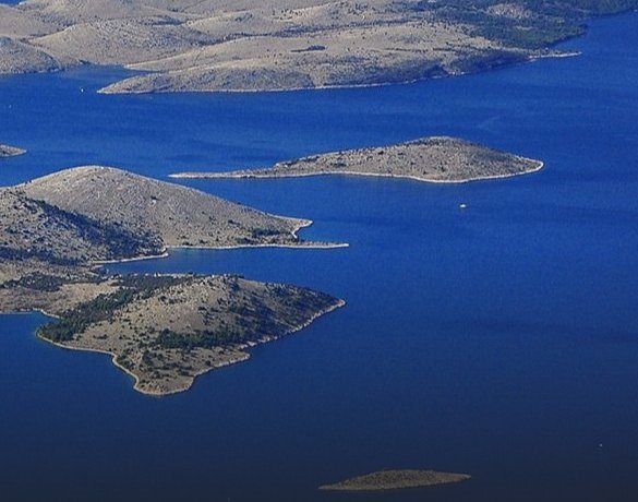 Kornati archipelago seen from the air